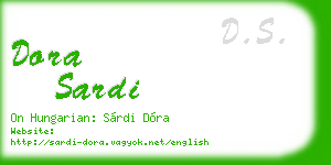 dora sardi business card